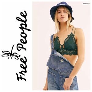SOLD Free People Adella Lace Bralette in Olive